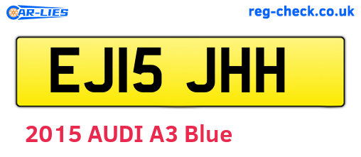 EJ15JHH are the vehicle registration plates.