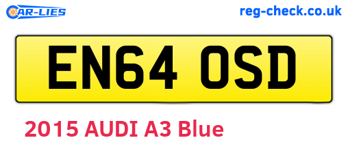 EN64OSD are the vehicle registration plates.