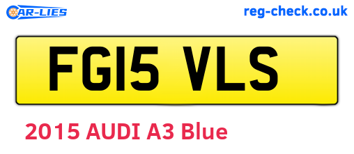 FG15VLS are the vehicle registration plates.