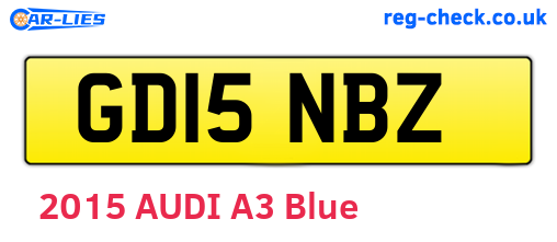 GD15NBZ are the vehicle registration plates.
