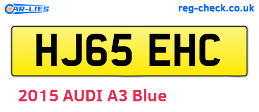 HJ65EHC are the vehicle registration plates.
