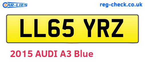 LL65YRZ are the vehicle registration plates.