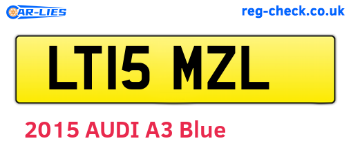 LT15MZL are the vehicle registration plates.