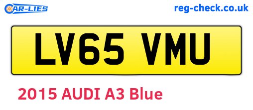 LV65VMU are the vehicle registration plates.