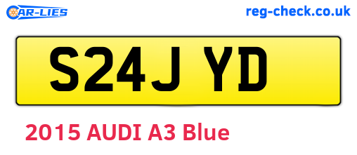 S24JYD are the vehicle registration plates.