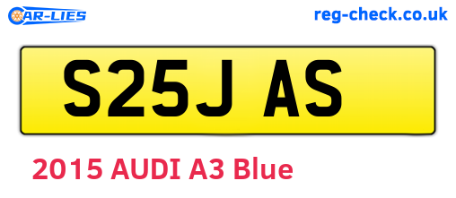 S25JAS are the vehicle registration plates.