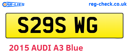 S29SWG are the vehicle registration plates.
