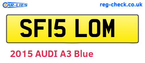 SF15LOM are the vehicle registration plates.