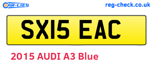 SX15EAC are the vehicle registration plates.