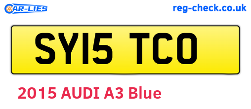 SY15TCO are the vehicle registration plates.