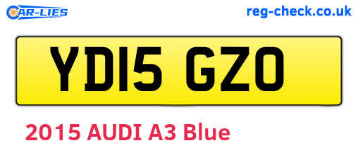 YD15GZO are the vehicle registration plates.