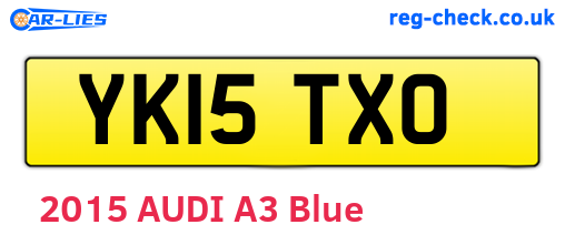 YK15TXO are the vehicle registration plates.