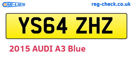YS64ZHZ are the vehicle registration plates.
