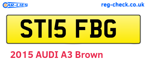 ST15FBG are the vehicle registration plates.