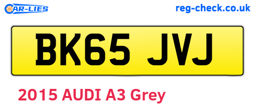 BK65JVJ are the vehicle registration plates.