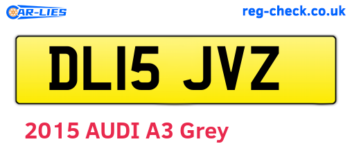 DL15JVZ are the vehicle registration plates.