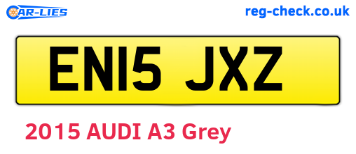 EN15JXZ are the vehicle registration plates.