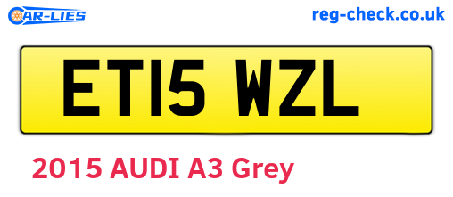 ET15WZL are the vehicle registration plates.