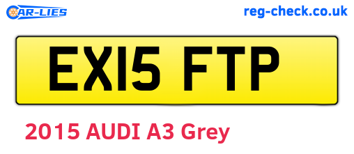 EX15FTP are the vehicle registration plates.