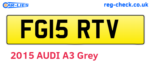 FG15RTV are the vehicle registration plates.
