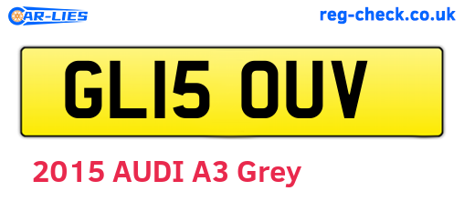 GL15OUV are the vehicle registration plates.