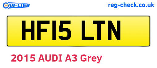 HF15LTN are the vehicle registration plates.