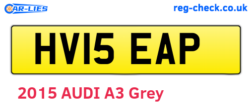 HV15EAP are the vehicle registration plates.
