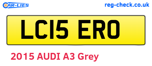 LC15ERO are the vehicle registration plates.