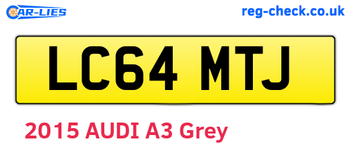 LC64MTJ are the vehicle registration plates.