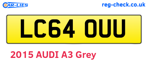 LC64OUU are the vehicle registration plates.