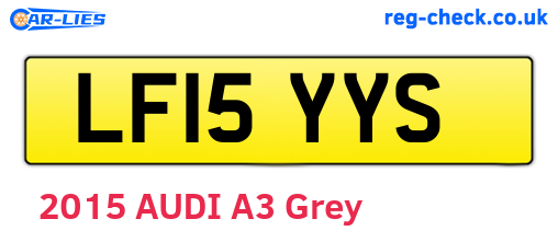 LF15YYS are the vehicle registration plates.