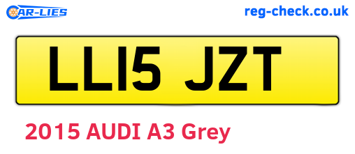 LL15JZT are the vehicle registration plates.