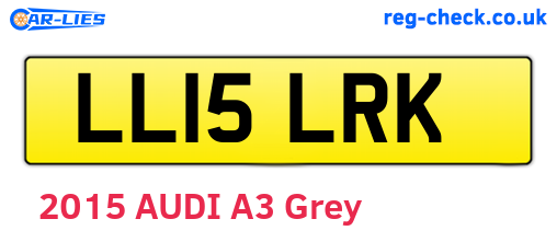 LL15LRK are the vehicle registration plates.