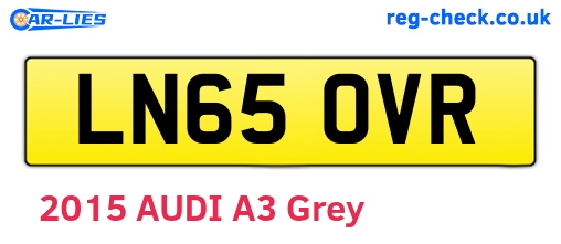 LN65OVR are the vehicle registration plates.