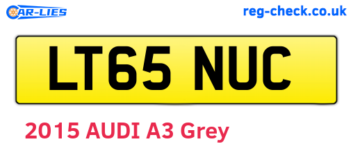 LT65NUC are the vehicle registration plates.