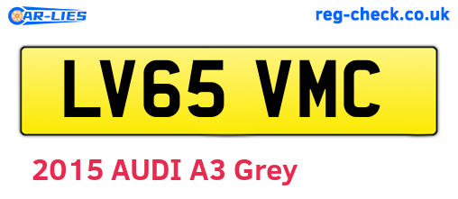 LV65VMC are the vehicle registration plates.