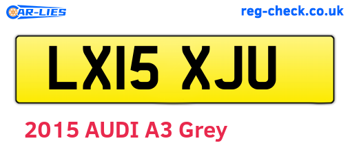 LX15XJU are the vehicle registration plates.