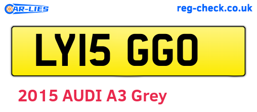 LY15GGO are the vehicle registration plates.