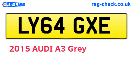 LY64GXE are the vehicle registration plates.