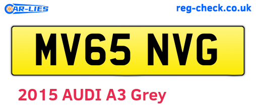MV65NVG are the vehicle registration plates.