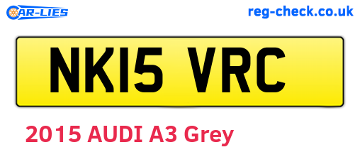 NK15VRC are the vehicle registration plates.