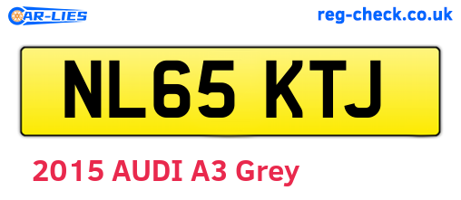 NL65KTJ are the vehicle registration plates.