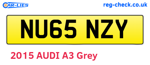 NU65NZY are the vehicle registration plates.