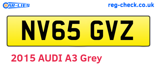 NV65GVZ are the vehicle registration plates.