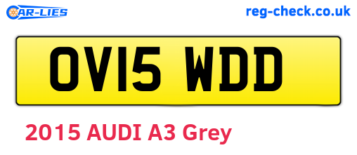 OV15WDD are the vehicle registration plates.