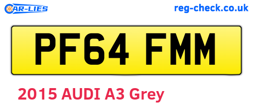 PF64FMM are the vehicle registration plates.