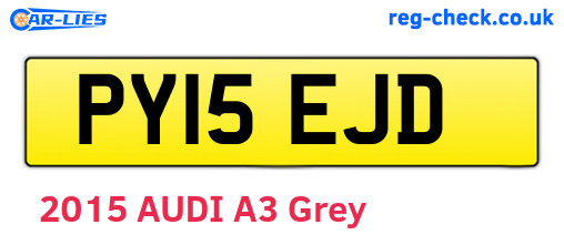 PY15EJD are the vehicle registration plates.
