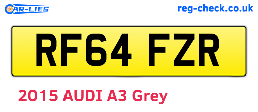 RF64FZR are the vehicle registration plates.