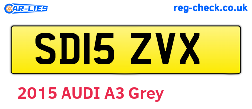 SD15ZVX are the vehicle registration plates.