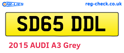 SD65DDL are the vehicle registration plates.